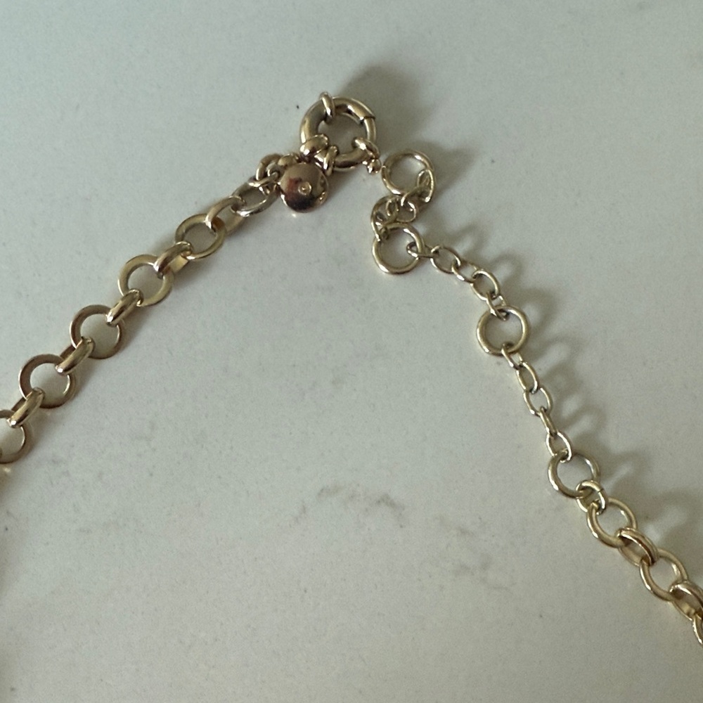 J. Crew Blue and Gold Necklace - Picture 5 of 6